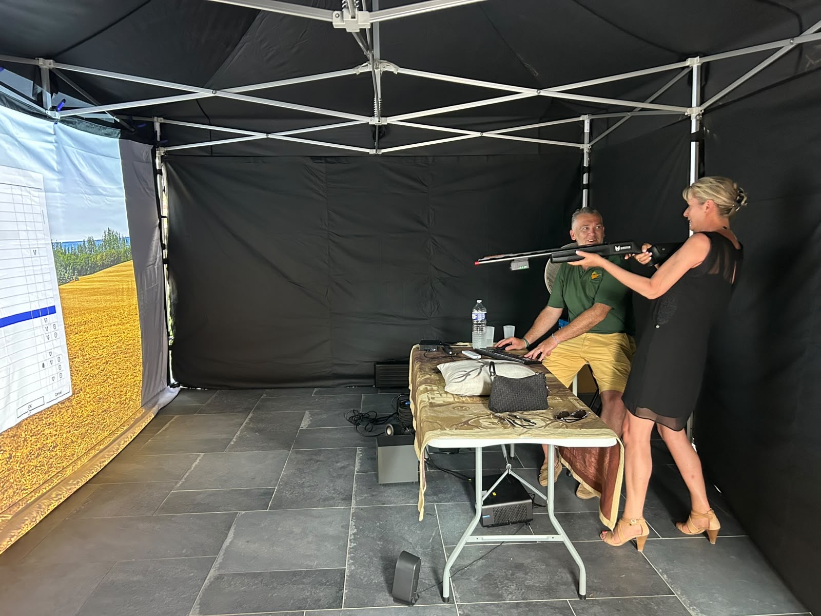Stand de simulateur de tir 3D chasse - BETEMS Shooting Club, Aisne